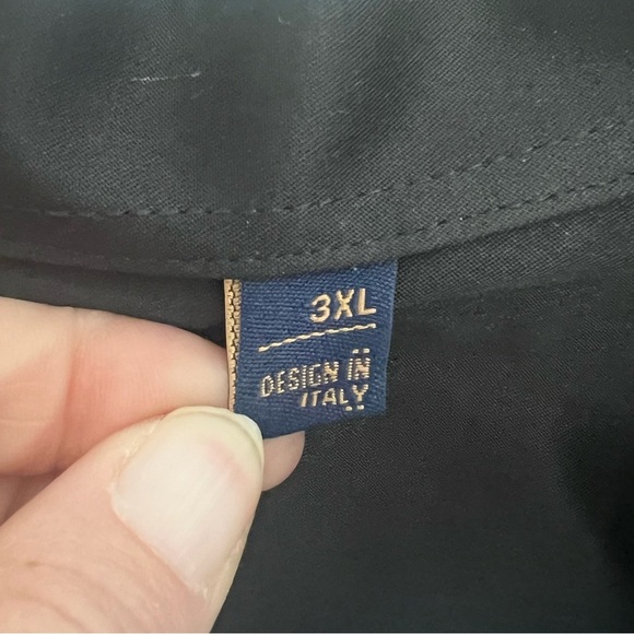 NWOT Flex Luxury Collection Mens 3X Black Dress Shirt Button Down - Picture 6 of 9